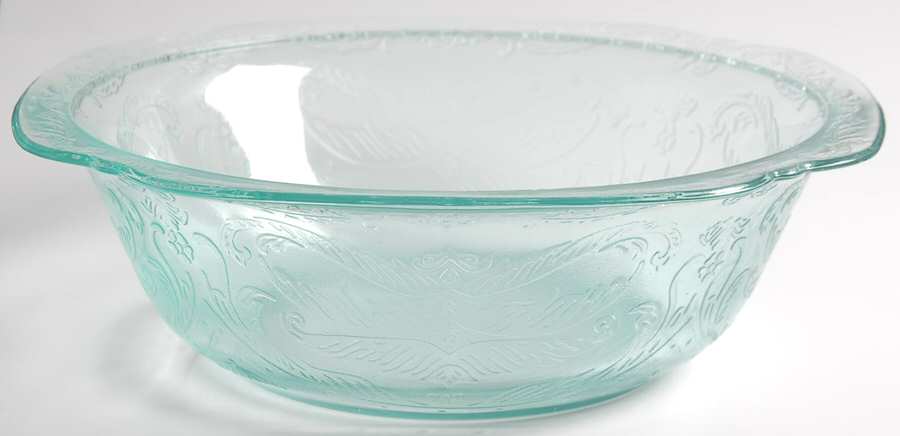 Recollection Green (Teal) Round Bowl by Indiana Glass-1