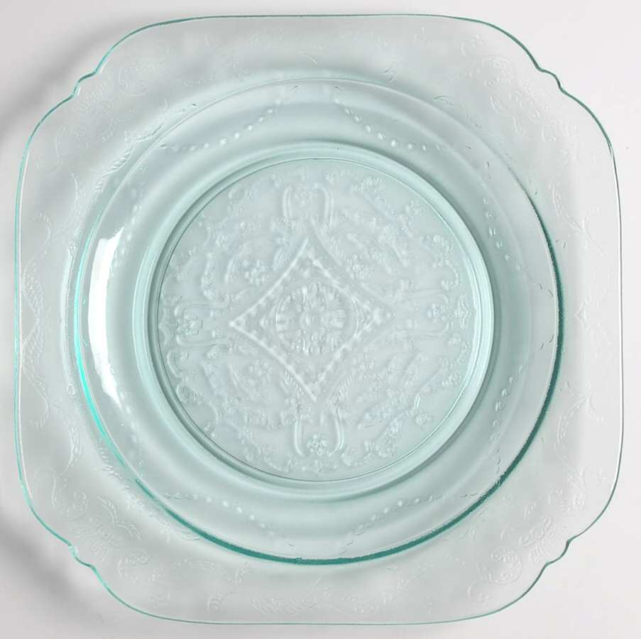 Recollection Green (Teal) 7" Salad Plate by Indiana Glass-1