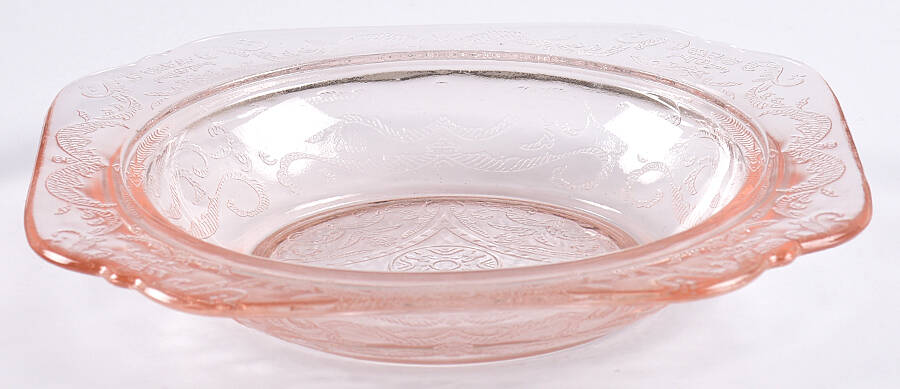 Recollection Pink Round Butter Dish No Lid by Indiana Glass-1