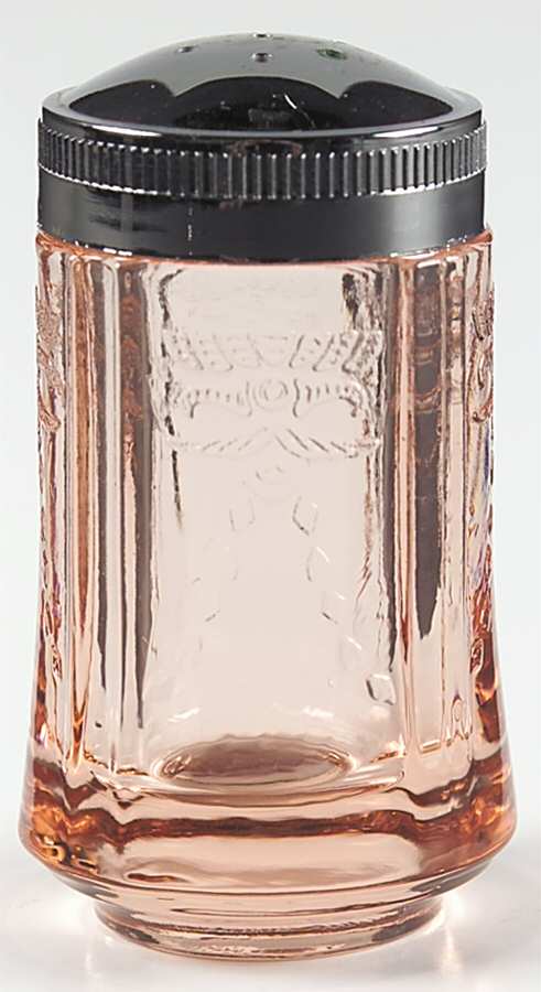 Recollection Pink Shaker & Plastic Lid by Indiana Glass-1