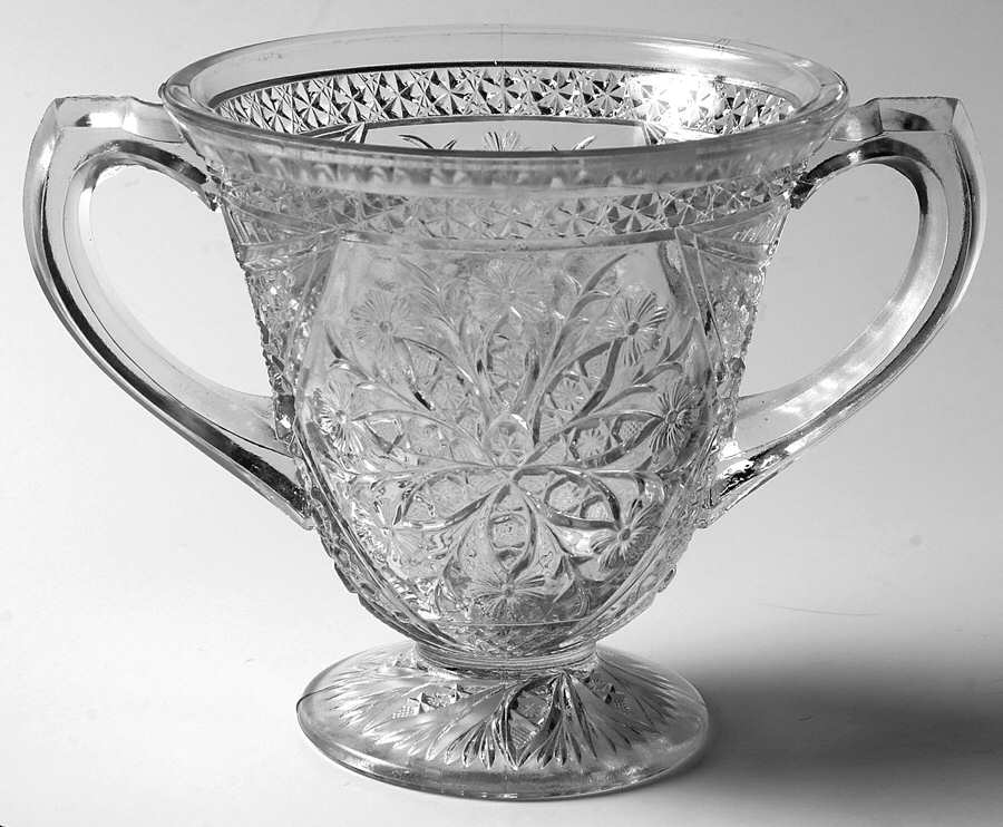Rosette with Pinwheels Open Sugar by Indiana Glass-1