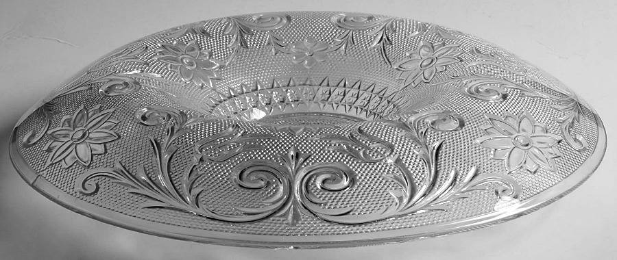 Sandwich Clear 11" Console Bowl by Indiana Glass-1