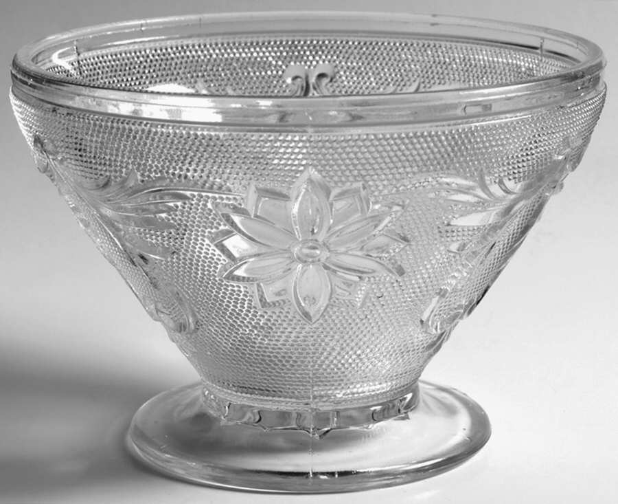 Sandwich Clear Candy Dish No Lid by Indiana Glass-1