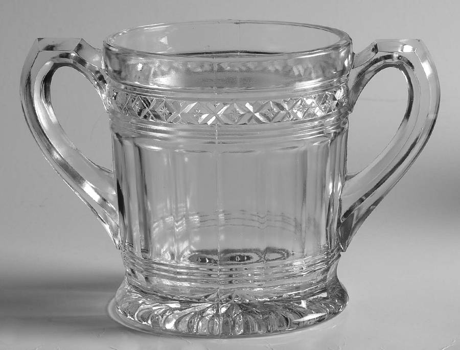 Star Band Open Sugar by Indiana Glass-1
