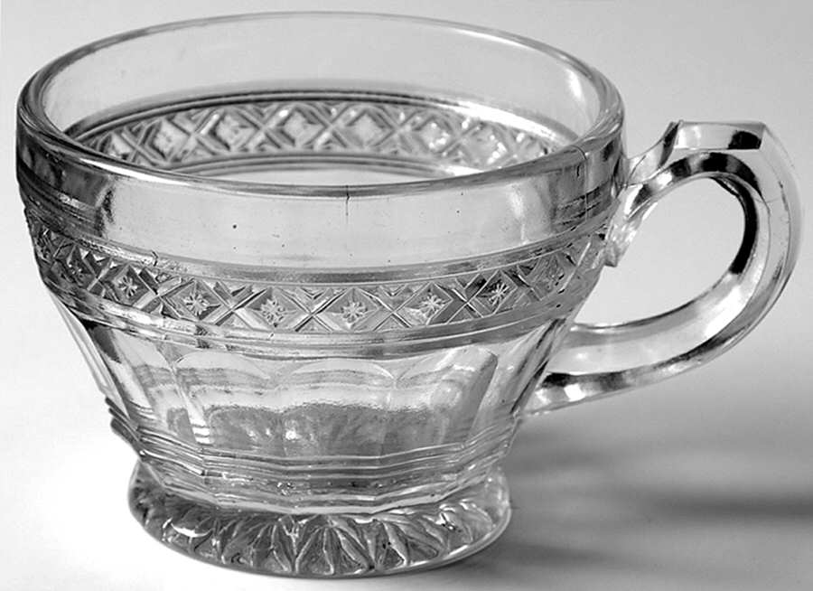 Star Band Punch Cup by Indiana Glass-1
