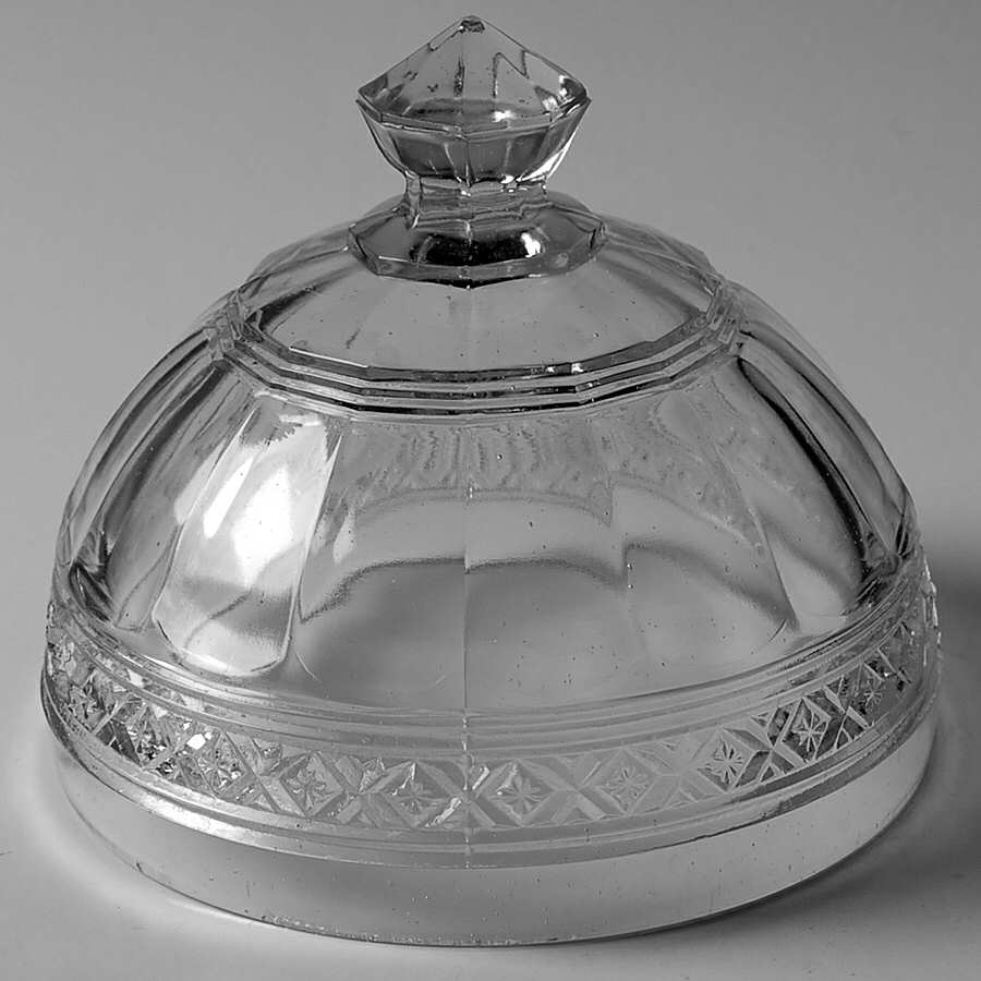 Star Band Lid for Round Butter by Indiana Glass-1