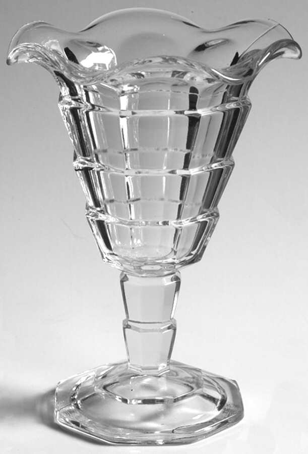 Tea Room Clear Sundae Glass by Indiana Glass-1