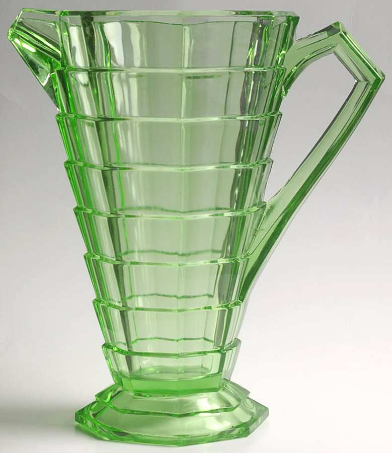 Tea Room Green 64 Oz Pitcher by Indiana Glass-1