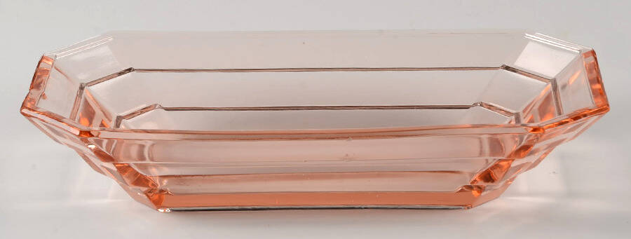 Tea Room Pink 8" Oblong Celery by Indiana Glass-1