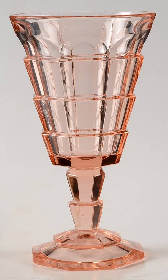 Tea Room Pink Water Goblet by Indiana Glass-1
