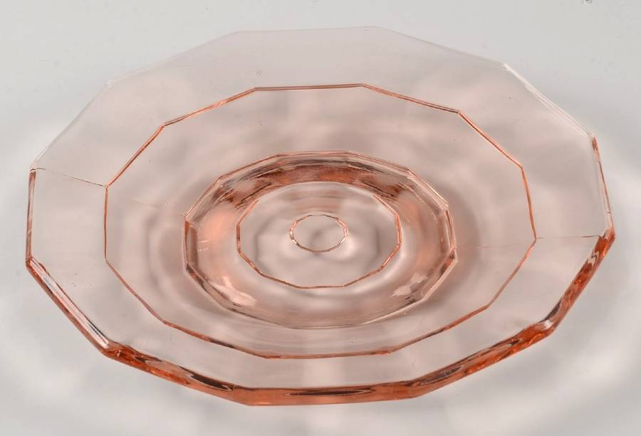 Tea Room Pink Bread & Butter Plate by Indiana Glass-1