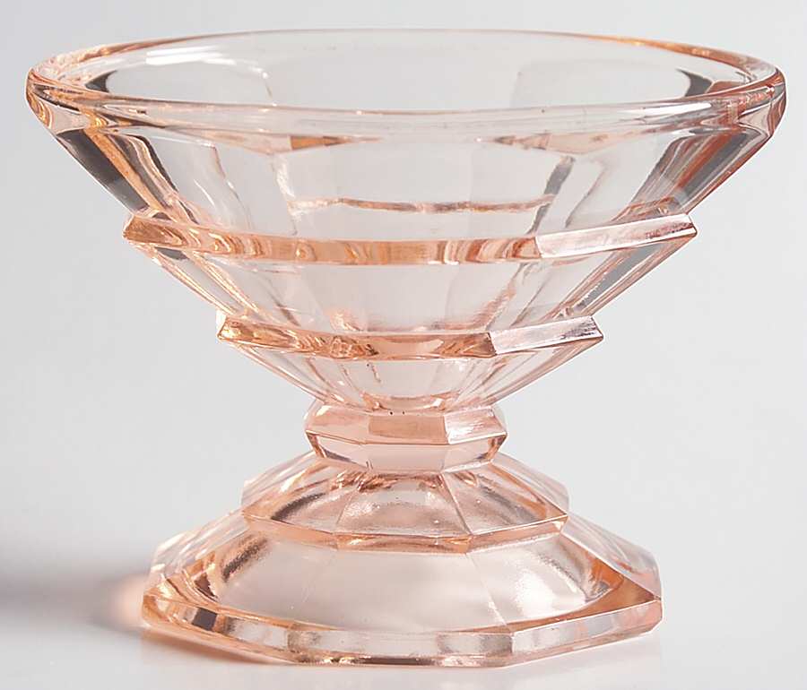 Tea Room Pink Low Flared Sherbet by Indiana Glass-1