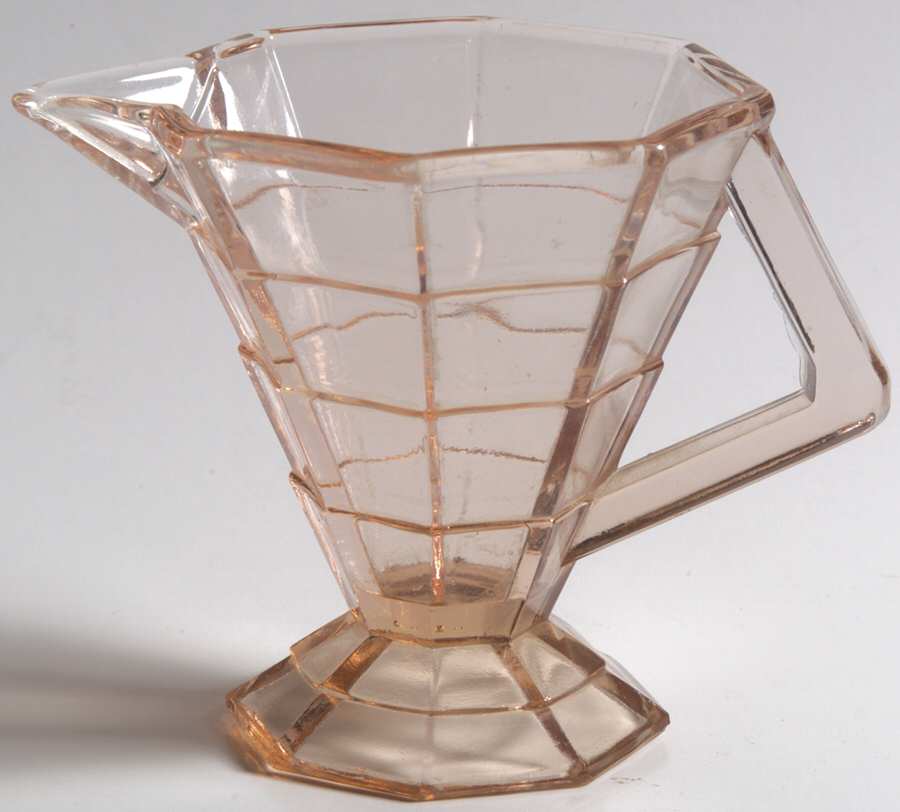 Tea Room Pink Footed Creamer by Indiana Glass-1