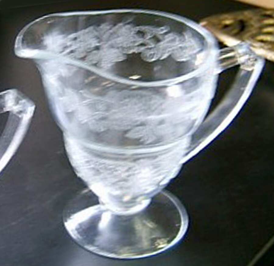 Vernon Clear Creamer by Indiana Glass-1