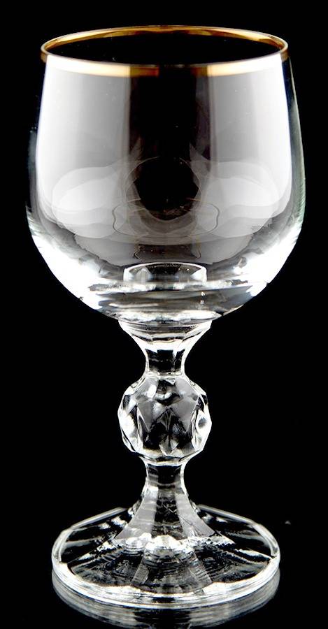 Gold Band Wine Glass by Import Assoc-1