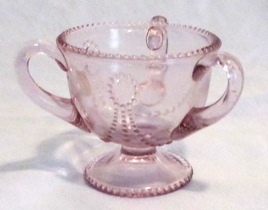 Jewel & Festoon Mini Loving Cup by Indiana Glass-1