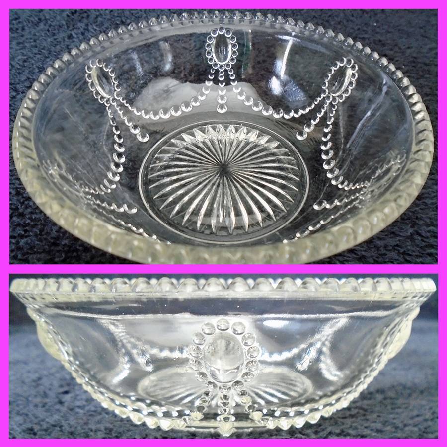 Jewel & Festoon 4" Small Fruit/Dessert Bowl by Indiana Glass-1