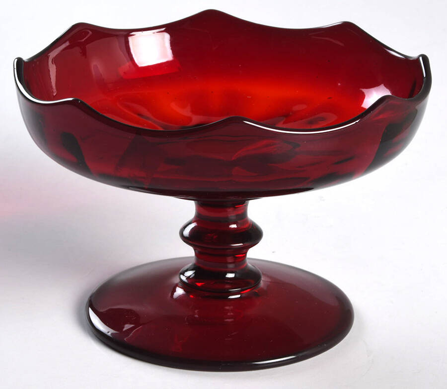 Molly Ruby Cheese Stand by Imperial Glass-Ohio-1