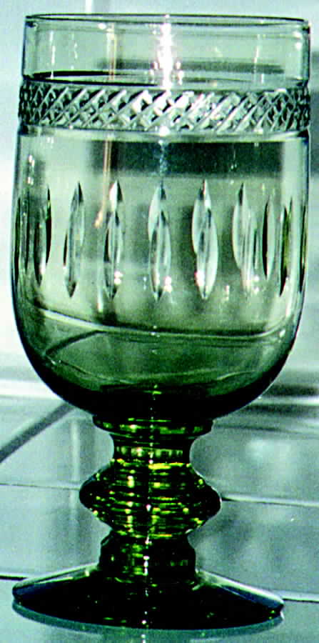 Cut 555 Green Iced Tea by Imperial Glass-Ohio-1