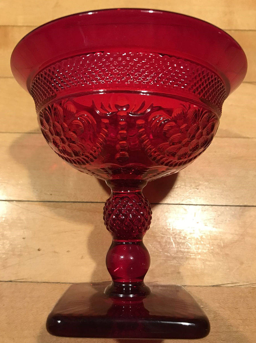 Chroma Ruby Champagne/Tall Sherbet by Imperial Glass-Ohio-1