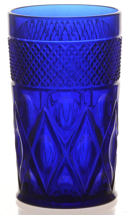 Cape Cod Cobalt Blue 10 Oz Highball Tumbler by Imperial Glass-Ohio-1