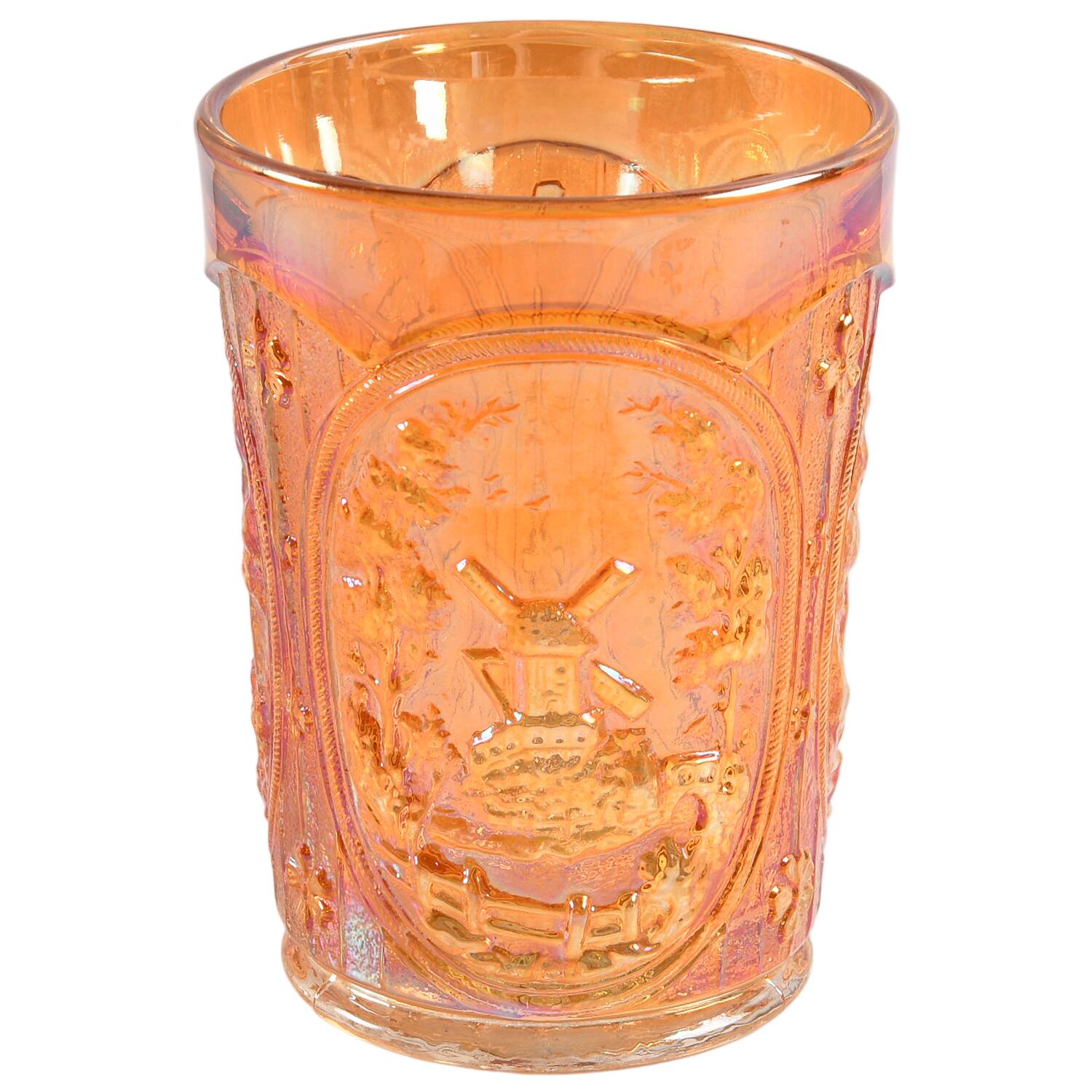 Windmill Marigold Flat Tumbler by Imperial Glass-Ohio-1