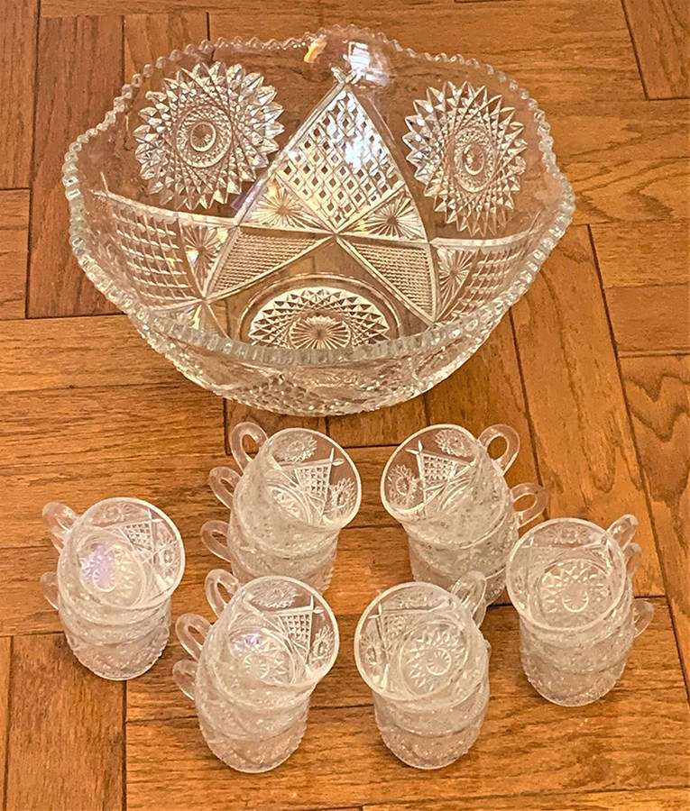 Saratoga Punch Bowl by Indiana Glass-1