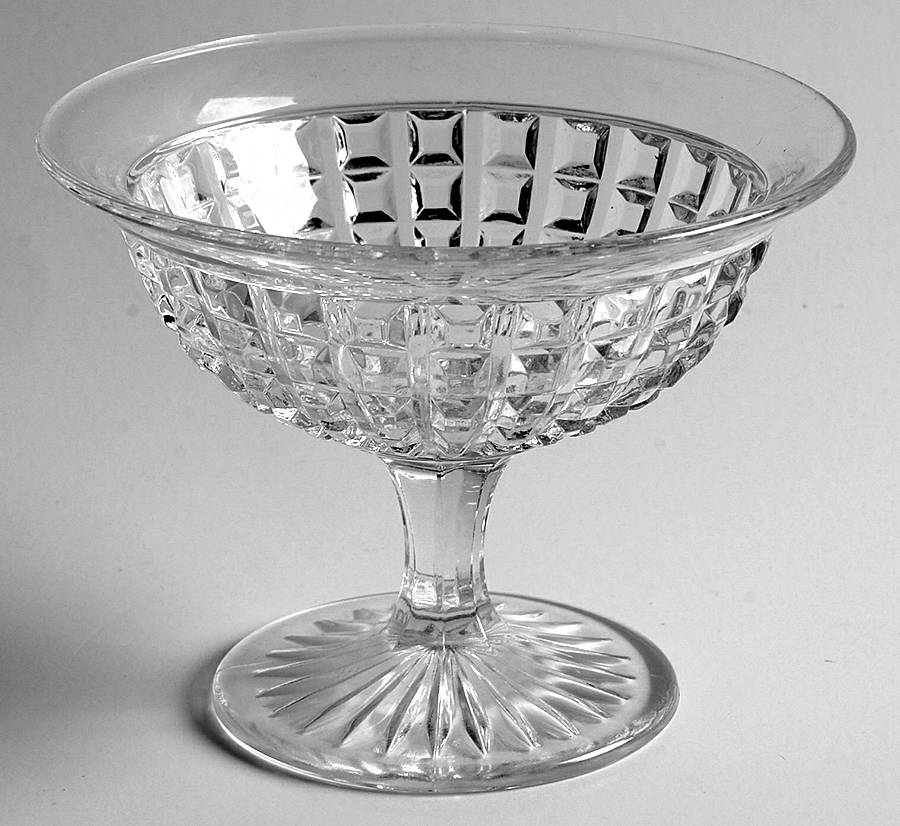 Monticello Clear Compote by Imperial Glass-Ohio-1