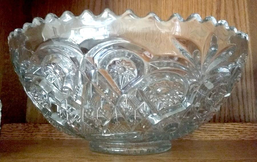 Royalty Clear Punch Bowl by Imperial Glass-Ohio-1