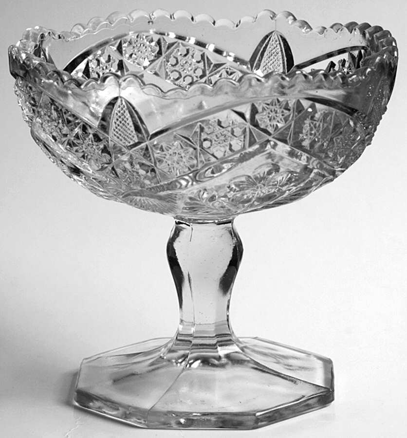 Gaelic Footed Open Jam/Jelly by Indiana Glass-1