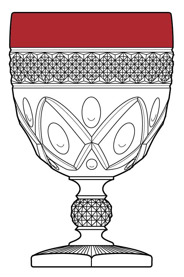 Cape Cod Ruby Flash Water Goblet by Imperial Glass-Ohio-1