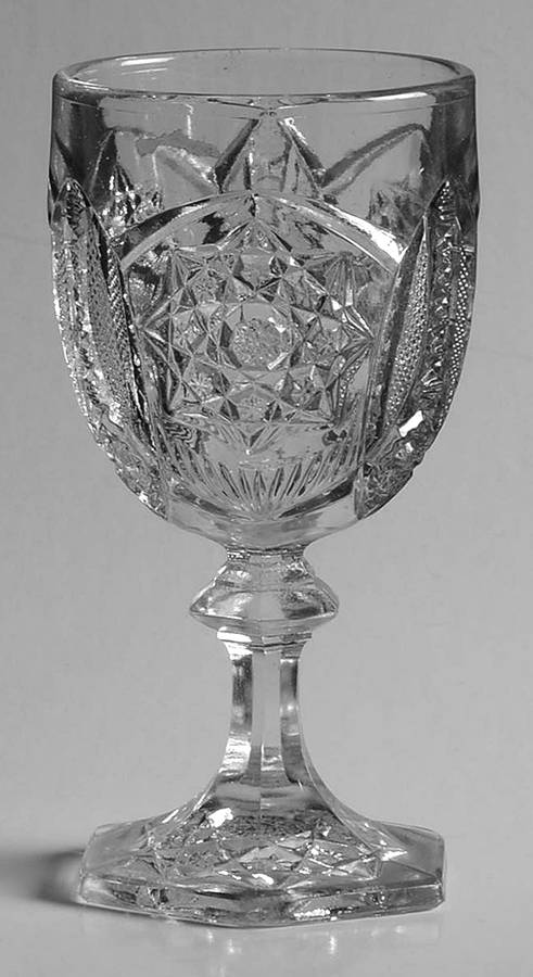 Bismarc Star Wine Glass by Indiana Glass-1