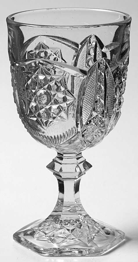 Bismarc Star Water Goblet by Indiana Glass-1