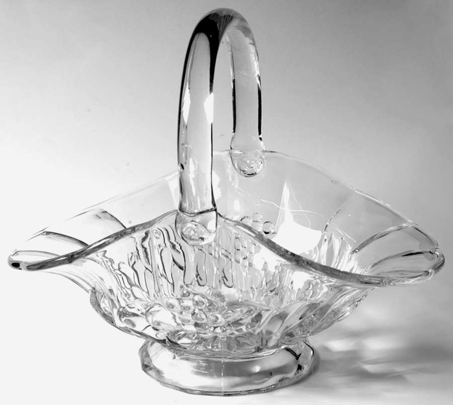 Garland Clear Basket by Indiana Glass-1