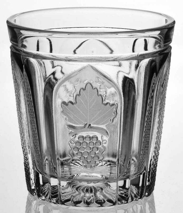 Magnet & Grape with Frosted Leaf Double Old Fashioned by Imperial Glass-Ohio-1