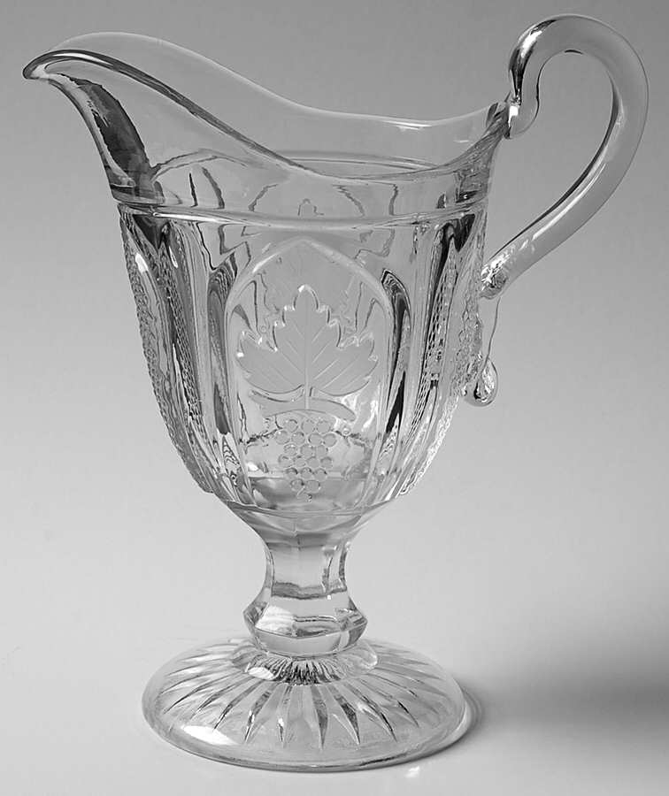 Magnet & Grape with Frosted Leaf Creamer by Imperial Glass-Ohio-1
