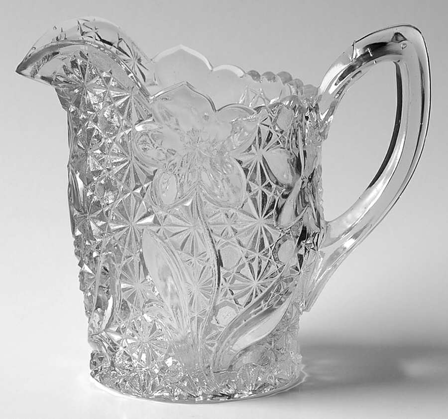 Daisy and Button with Narcissus Clear Creamer by Indiana Glass-1