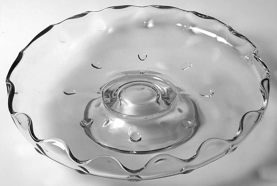 Teardrop Clear Comport by Indiana Glass-1