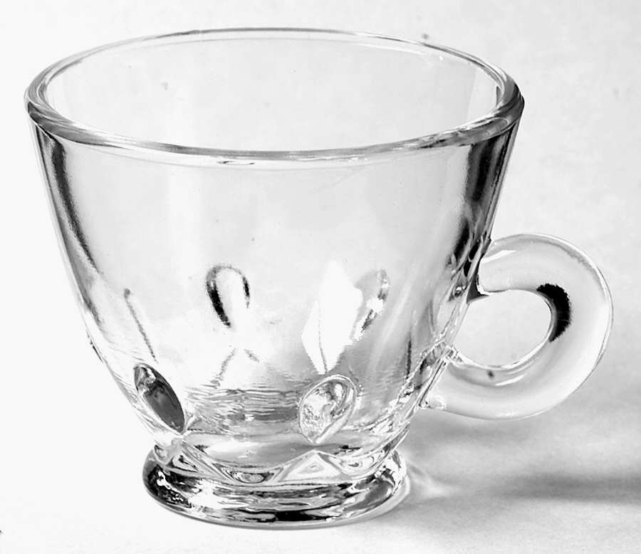Teardrop Clear Punch Cup by Indiana Glass-1