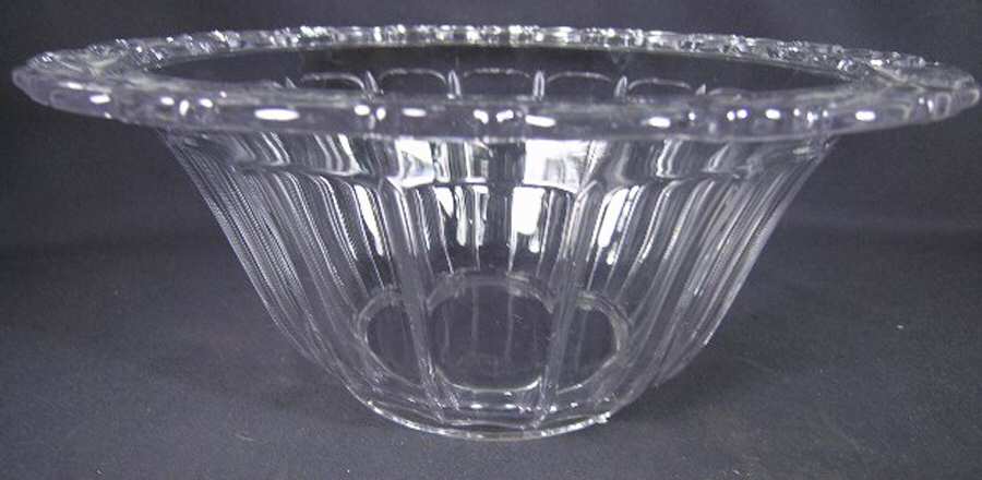 Star Holly Clear (Closed Leaves) Punch Bowl by Imperial Glass-Ohio-1