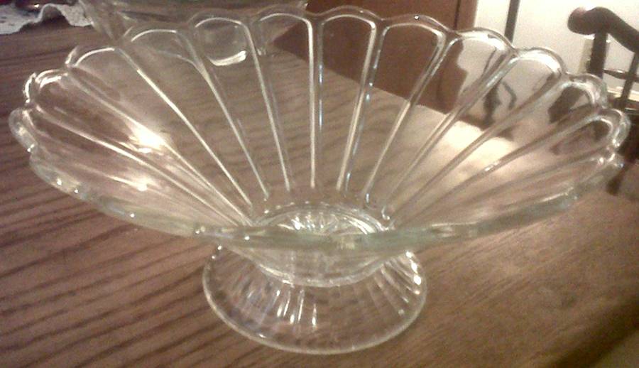 Lindburgh Clear 8" Comport Bowl by Imperial Glass-Ohio-1