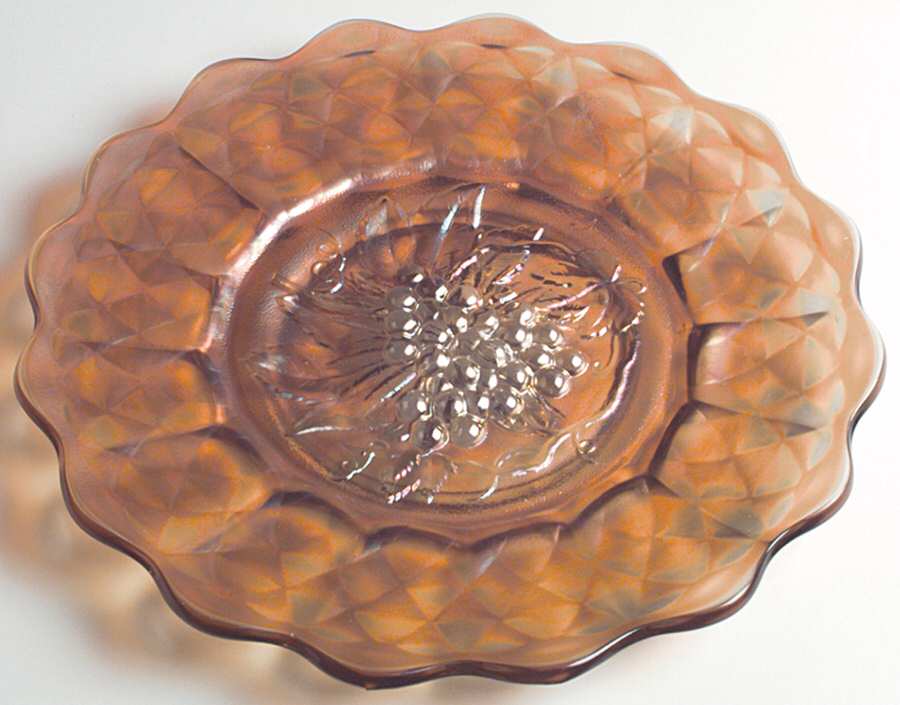 Heavy Grape Marigold Sandwich Plate by Imperial Glass-Ohio-1