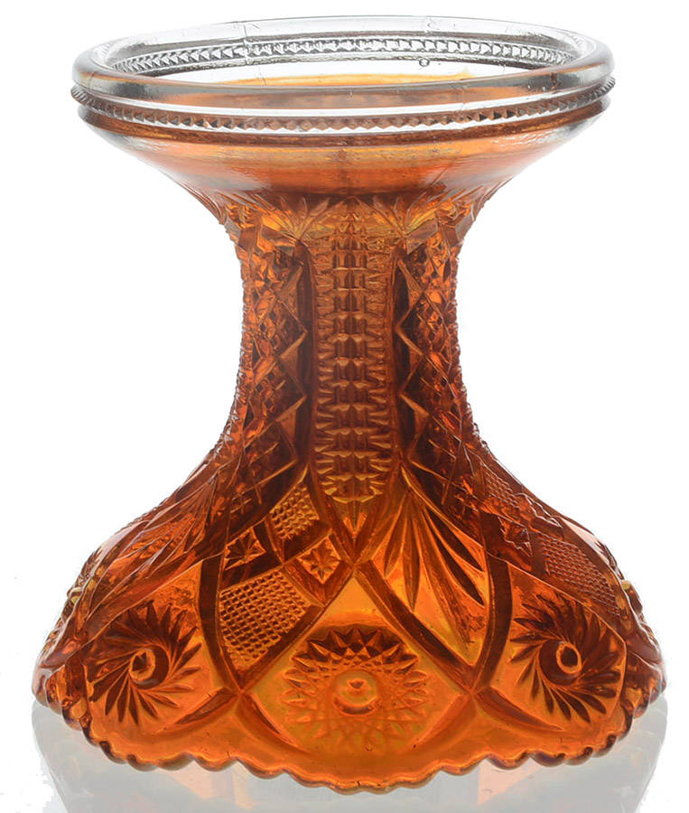 Twins Marigold Fruit Bowl-Base by Imperial Glass-Ohio-1