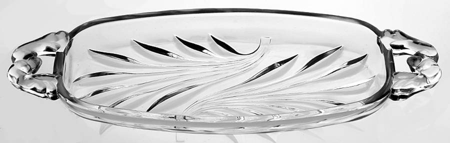 Willow Clear Creamer/Sugar, Tray Only by Indiana Glass-1