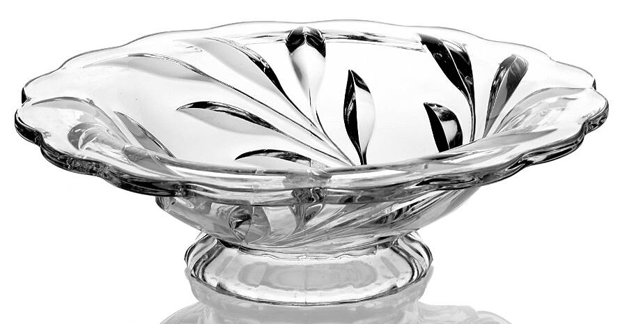 Willow Clear 10" Flared Bowl by Indiana Glass-1