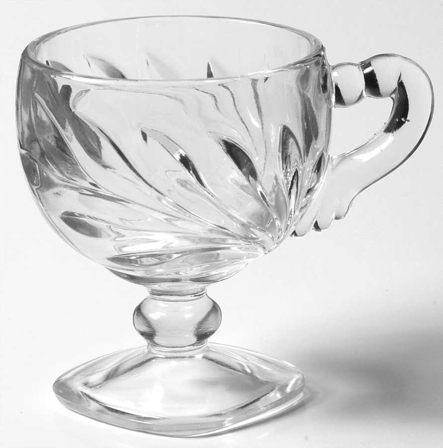 Willow Clear Punch Cup by Indiana Glass-1