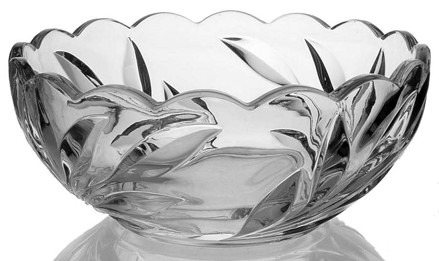 Willow Clear 9" Round Bowl by Indiana Glass-1