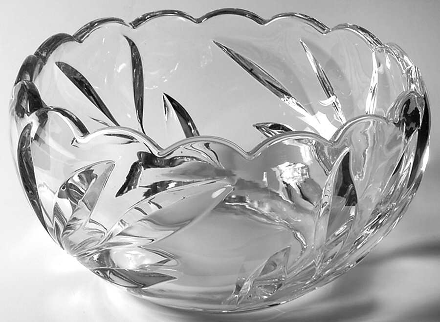 Willow Clear Punch Bowl by Indiana Glass-1