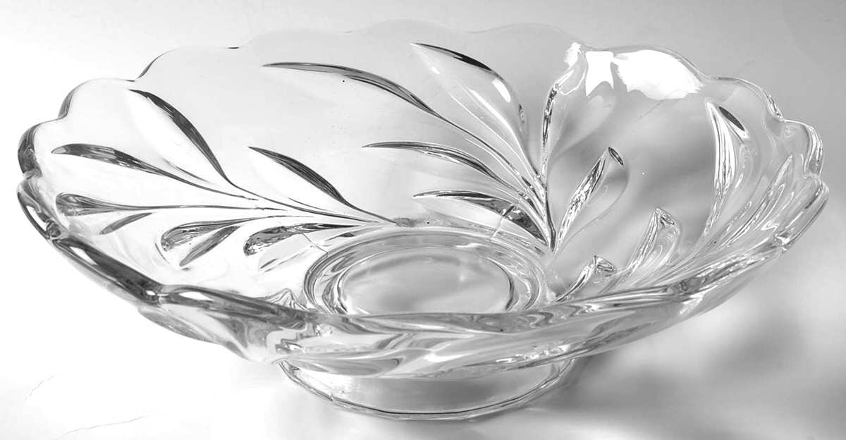 Willow Clear 12" Console Bowl by Indiana Glass-1