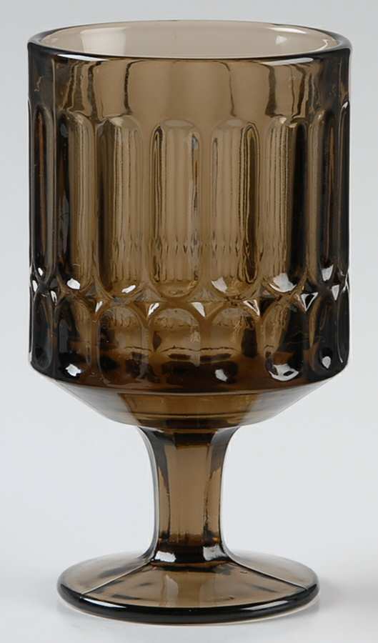 Sculptural Smoke Brown Juice/Wine Glass by Independence-1